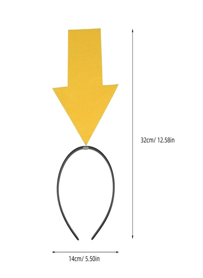 توي اند اونا مجموعة عصابات رأس TOYANDONA على شكل أسهم: عصابات رأس صفراء مرحة برموز وعلامات استفهام وتعجب، مثالية للحفلات الموسيقية والهالوين والأزياء التنكرية ودعائم الصور - عصابات شعر ناعمة قابلة للتمدد للنساء والرجال والأطفال - Image 4