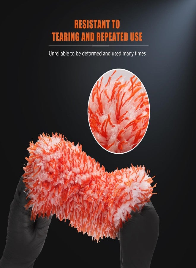 SPTA Ultra Wheel Mitt - Perfect for Wheels,Microfiber Car Wash Pad, Grills, and Tight Areas; Proprietary Microfiber Blend; Easily Releases Contaminates Upon Rinsing, 6in x 7in, (3-Pack) -MT023B3 - Image 2