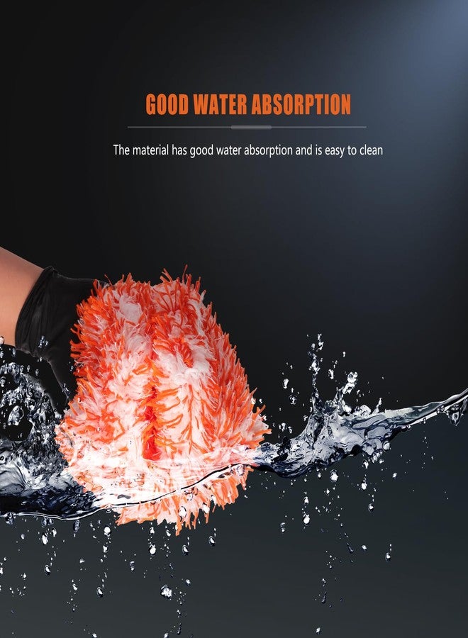 SPTA Ultra Wheel Mitt - Perfect for Wheels,Microfiber Car Wash Pad, Grills, and Tight Areas; Proprietary Microfiber Blend; Easily Releases Contaminates Upon Rinsing, 6in x 7in, (3-Pack) -MT023B3 - Image 4