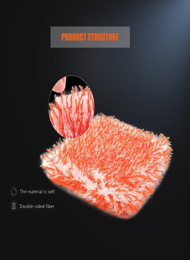 SPTA Ultra Wheel Mitt - Perfect for Wheels,Microfiber Car Wash Pad, Grills, and Tight Areas; Proprietary Microfiber Blend; Easily Releases Contaminates Upon Rinsing, 6in x 7in, (3-Pack) -MT023B3 - Image 3