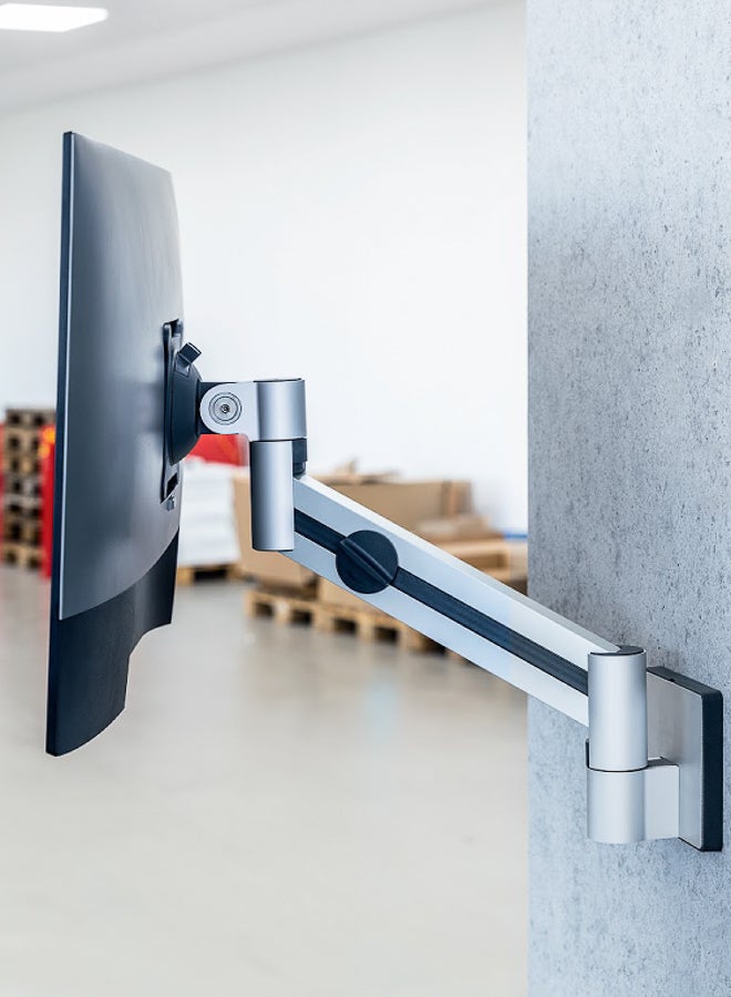 Durable Monitor Mount Wall-Mounted for 21–27″ (53–68 cm) Screens | Height, Tilt & 360° Rotation for Portrait/Landscape | VESA 75×75/100×100 | Cable Management, 10-Year Warranty, Made in Germany - Image 5