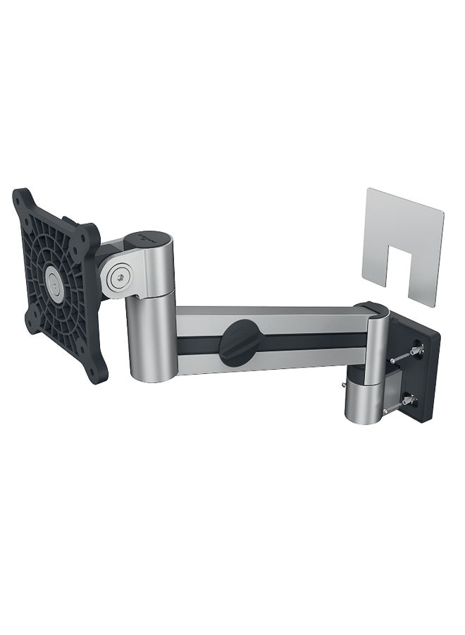 Durable Monitor Mount Wall-Mounted for 21–27″ (53–68 cm) Screens | Height, Tilt & 360° Rotation for Portrait/Landscape | VESA 75×75/100×100 | Cable Management, 10-Year Warranty, Made in Germany - Image 2