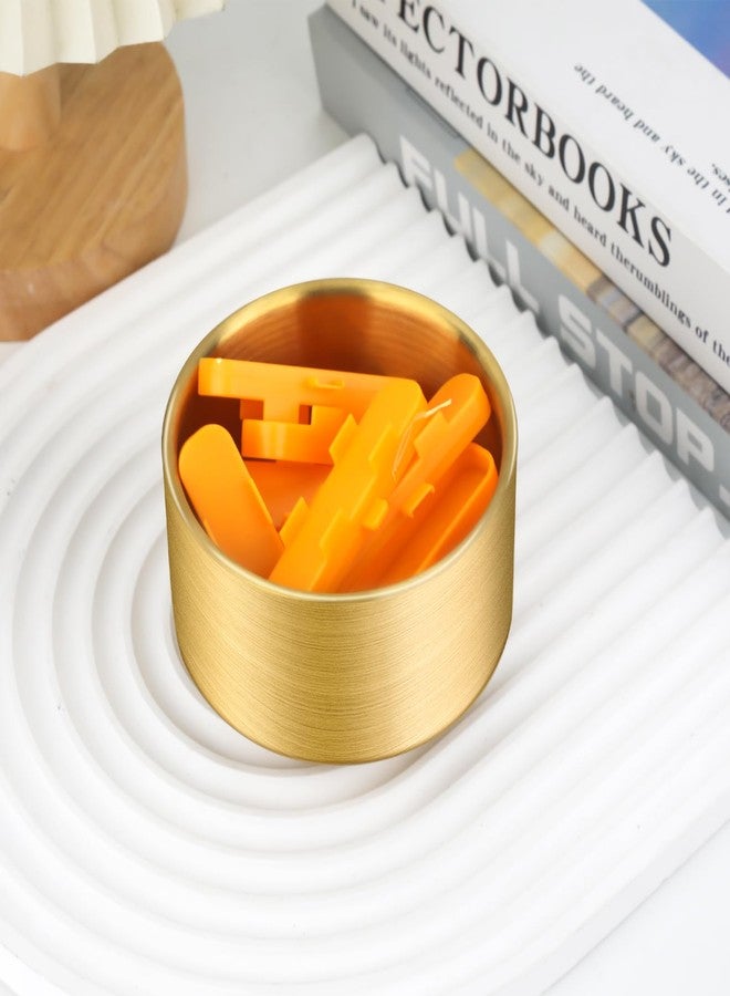 GXZNBC Paper Clip Holder, Paperclips Holders for Desk, Gold Bowl for Binder Bobby Pin, Paper Clip Dispenser - Image 5