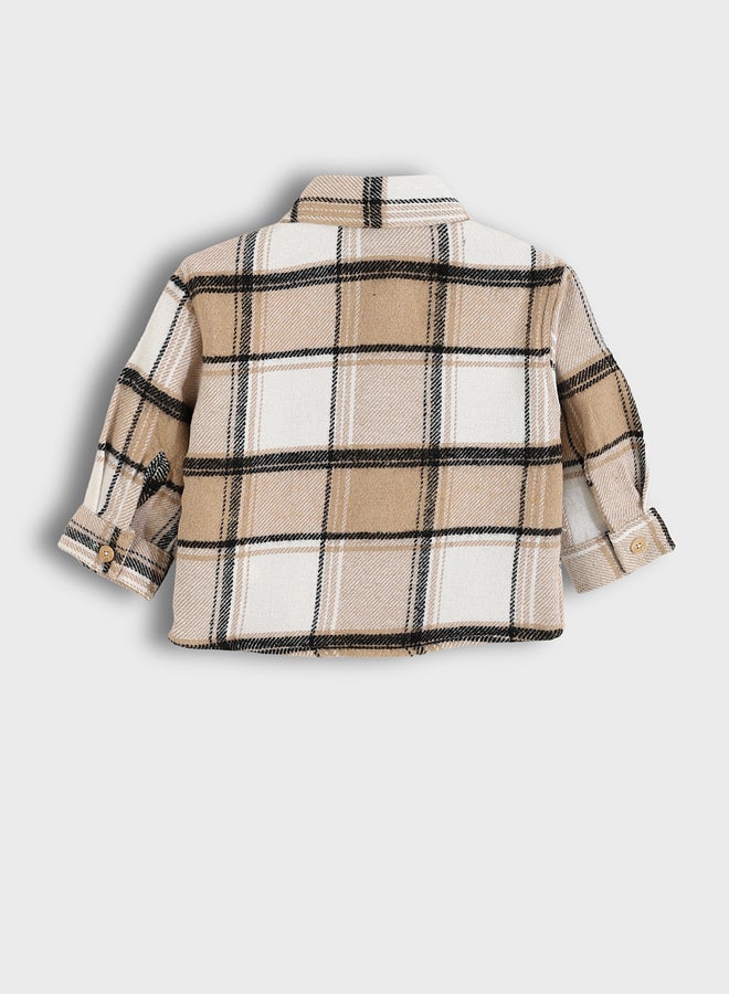 ال سي وايكيكي قميص أولادي بنقشة كاروهات - Image 2