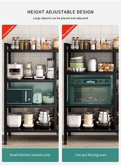 5-Tier Storage Rack With 4 Sunken Mesh Baskets, Large Capacity Shelving Unit, Free-Standing Metal Rack, Easy-to-Assemble Storage Rack for Garages, Kitchens, Basements and storage rooms - pzsku/Z1EDD4B7679CA356E3BB0Z/45/_/1711694973/04ac23a9-78ee-419d-aae7-c6f7eed37953