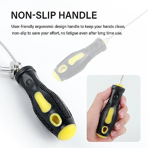 Aokdom Flexible Magnetic Oil Drain Plug Removal Tool,14.5inch Oil Drain Plug Tool with Strong Magnetism,Must Have Car Tools Fit Most Oil Pan Plug Screw Removal - Image 4