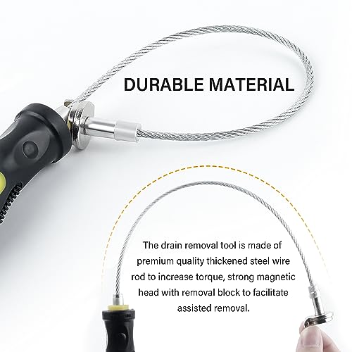 Aokdom Flexible Magnetic Oil Drain Plug Removal Tool,14.5inch Oil Drain Plug Tool with Strong Magnetism,Must Have Car Tools Fit Most Oil Pan Plug Screw Removal - Image 5