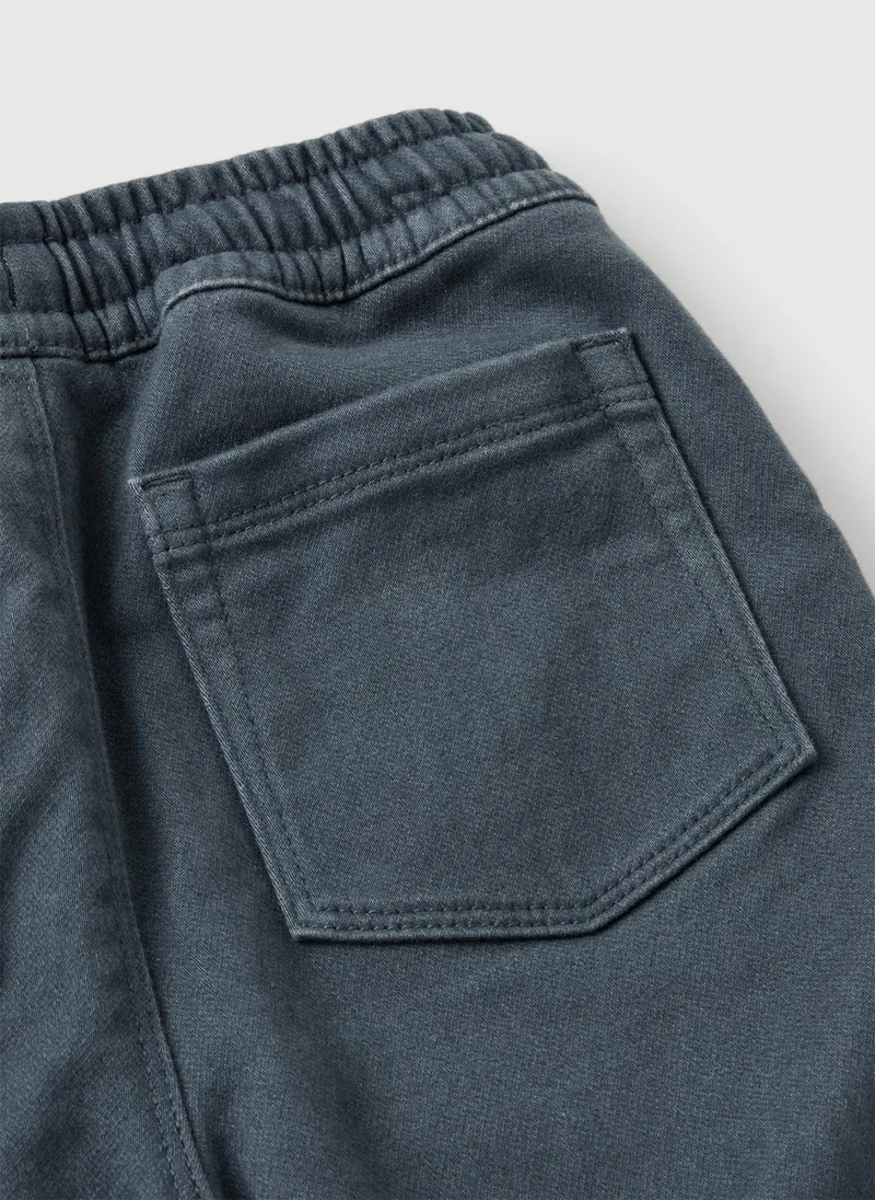 Matalan Boys Dark Blue Wide Leg Trousers