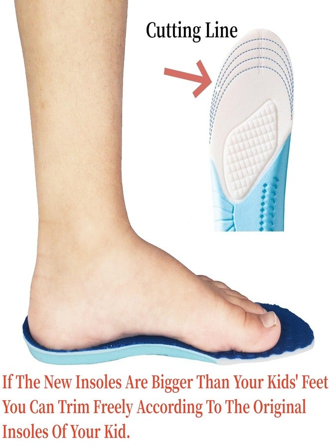 FonsBleaudy Kids Memory Foam Insoles for Arch Support and Comfort Children's Replacement Insoles Inserts (L Big Kids 3-6.5) - Image 4