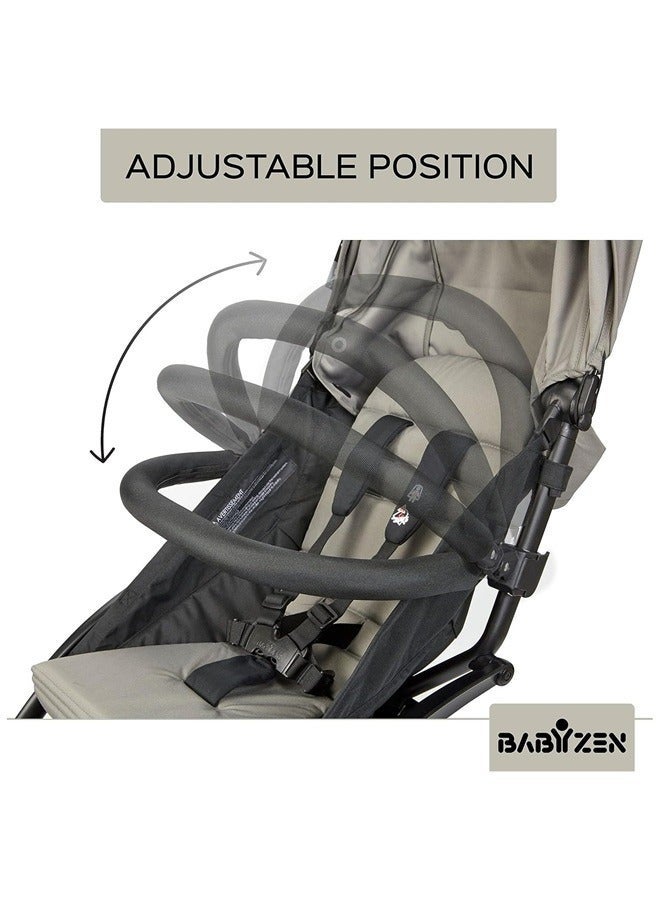 Neutral ROMIRUS Bumper Bar compatible for Babyzen YOYOYOYO+ YOYO2 Baby Stroller Queen Size (PU Leather) - Image 3