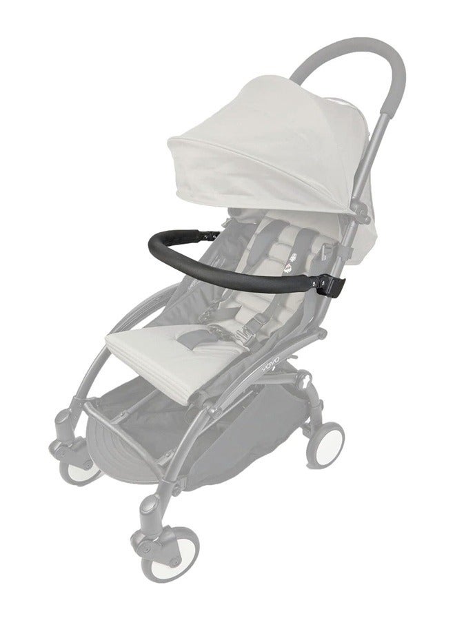 Neutral ROMIRUS Bumper Bar compatible for Babyzen YOYOYOYO+ YOYO2 Baby Stroller Queen Size (PU Leather) - Image 2