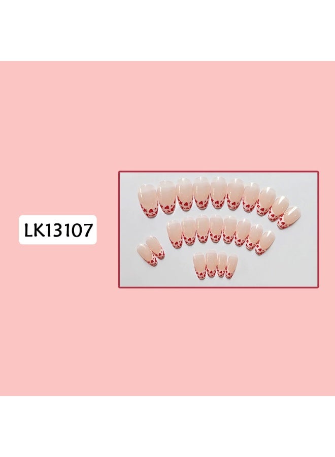 Goolsky Sweet Pink Leopard Print Mini Ballet Press-on Nails for Cute Edgy Summer & Spring Styles - Image 2