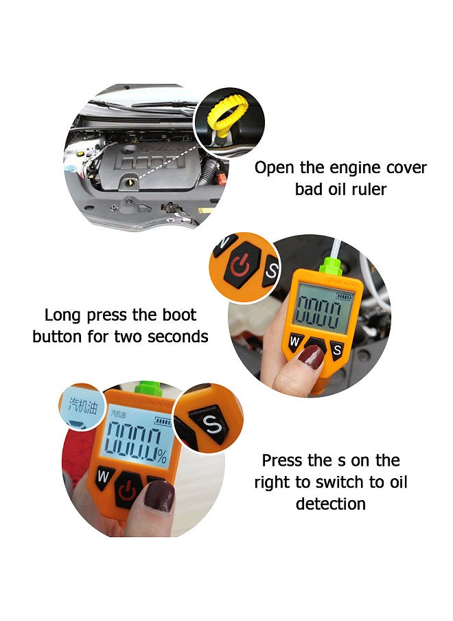 Generic - Engine Oil Tester for Auto Check Oil Quality Detector with LED Display Gas Analyzer Car Testing Tools - Image 1