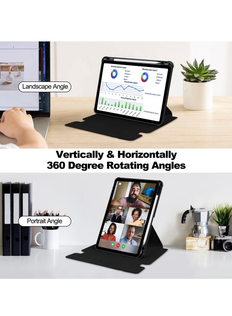 general Compatible with Apple iPad Air 11 2024 Keyboard Case, iPad Air11 Acrylic Swivel Leather Case Stand 360 All-Inclusive Case - Image 2