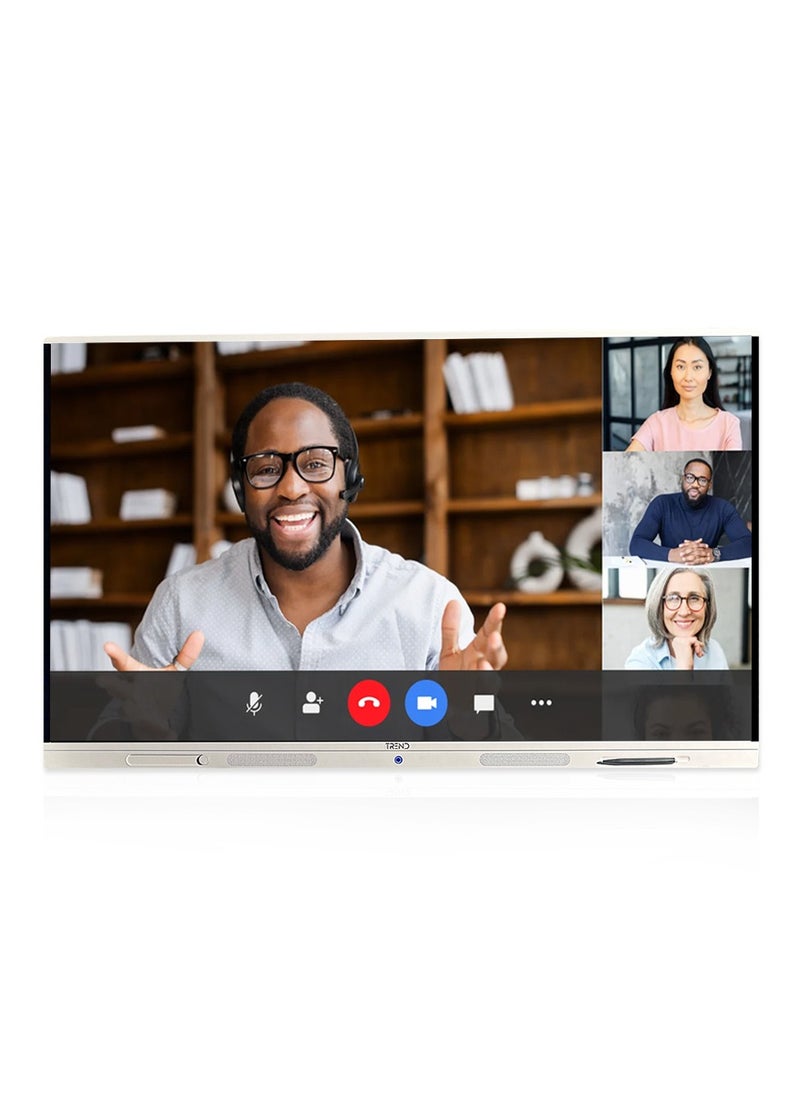 Trend - TREND 65" 4K DLED Interactive Display - White Frame, Octa-Core, 8GB RAM, 128GB Storage, Android 14, 40-Point Touch, Google EDLA Certified - Image 1
