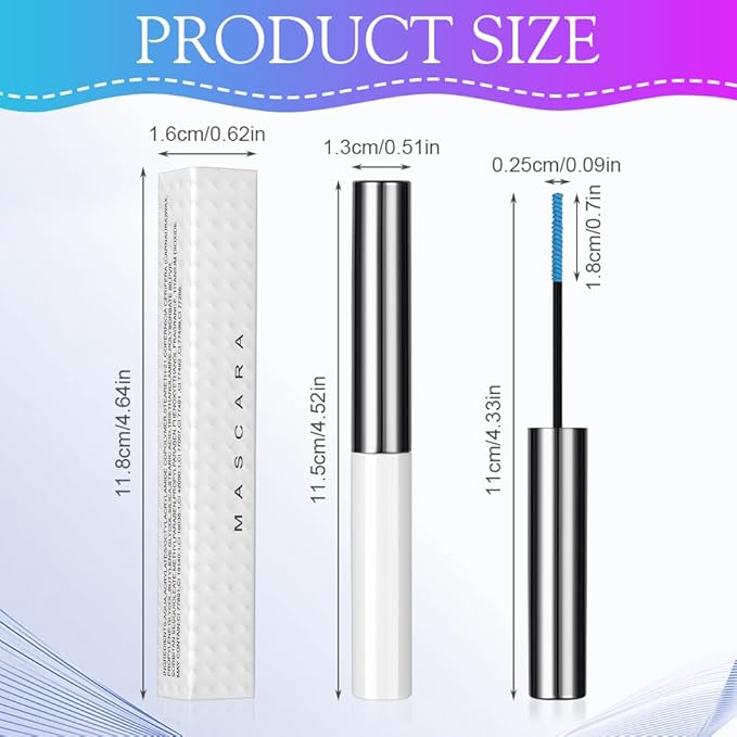 LOPHE Volume Color Black Silk Fiber Eyelash Mascara With Soft Brush No Clumping Smudging or Flaking LongLasting Waterproof Curling Mascara With False Lash Effect - Image 2