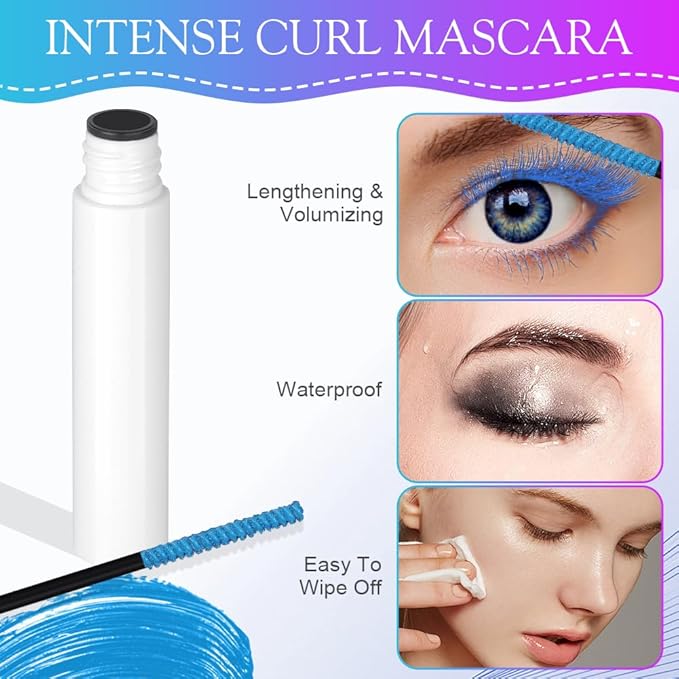 LOPHE Volume Color Black Silk Fiber Eyelash Mascara With Soft Brush No Clumping Smudging or Flaking LongLasting Waterproof Curling Mascara With False Lash Effect - Image 5