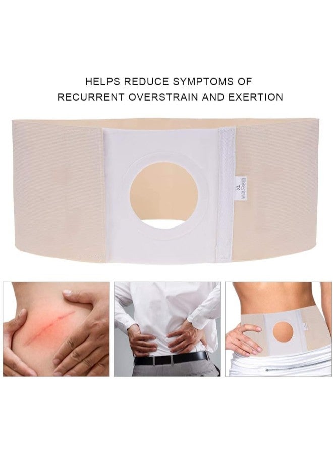 Ostomy Belt, 3 Sizes Adjustable Elastic Breathable Abdomen Ostomy Hernia Support Belt with Magic Pad, Abdominal Stoma Binder Brace Abdomen Band Stoma Support - Men Or Women  - Image 1