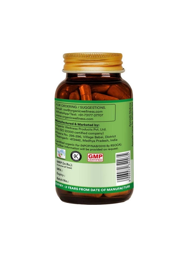 Organic Wellness Acne Never Katuki Neem Capsules Natural Blood Purifier | Skin Wellness | Controls Acne And Pimples Pure & Natural Organic (90 N Veg Capsules)  - Image 3