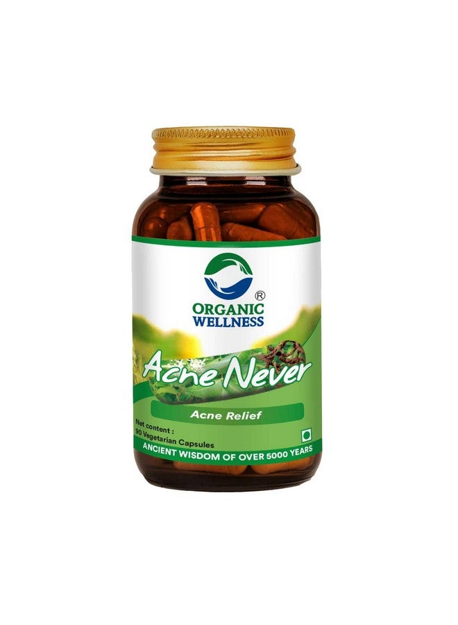 Organic Wellness Acne Never Katuki Neem Capsules Natural Blood Purifier | Skin Wellness | Controls Acne And Pimples Pure & Natural Organic (90 N Veg Capsules)  - Image 1