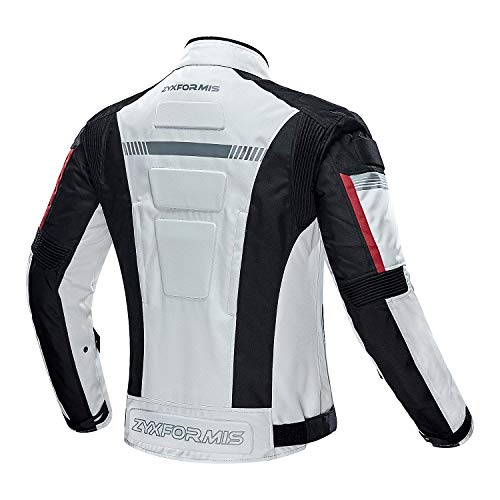 Zyxformis Motorcycle Jacket Motorbike Biker Waterproof Jackets Windproof Full Body Protective Gear Armoured Summer Winter for Men - Image 3