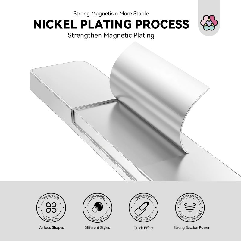 SAVILAND Cat Eye Magnetic for Nail: 9PCS Cat Eye Gel Nail Polish Magnet Tools Set Strong Suction Nail Magnet Nails Square Round Magnet Stick Diverse Cat Eye Effect Double Ended Nail Salon Art Tools - Image 2