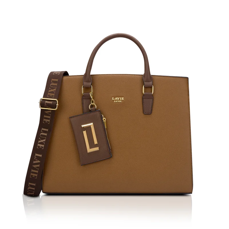 Luxe Duo Eliza Satchel (Tan)