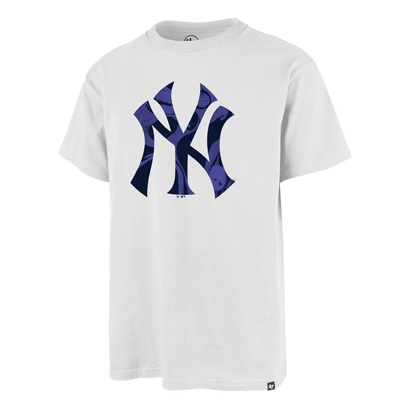 47 MLB Yankees Blanco Morado T-Shirt - Men