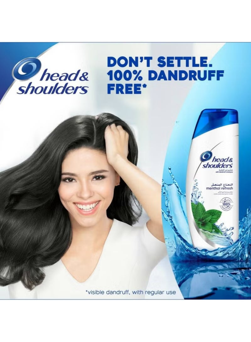 Head & Shoulders Head Shoulders Anti-Dandruff Shampoo Menthol Refresh  600 Ml - Image 3