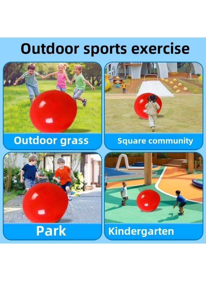 Outdoor Large Balloon Thickened 36 Inch Explosion-proof Children's Park Lawn Latex Oversized Balloon Toy Stall Wholesale-Color:Grand Ball-blue  - Image 2
