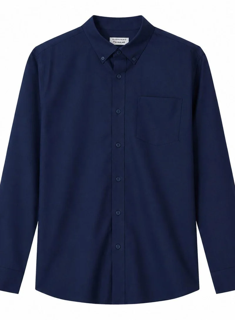 Giordano Men Wrinkle Free Cotton Oxford Shirt