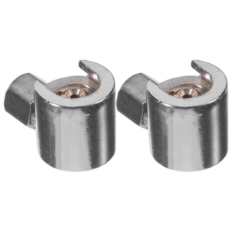 2pcs All Copper Grease Couplers Flat Lock Button Head Hydraulic Replacement Fittings - Image 2