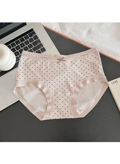 Comfy Cotton Autumn-Winter Brushed Thermal Underwear for Women Polka dot coffee
