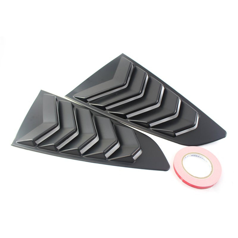 Window Louvers: Style 3 Strong Material Direct Replacement - Easy Installation Scoop Cover for Vehicle Upgrade - Image 1