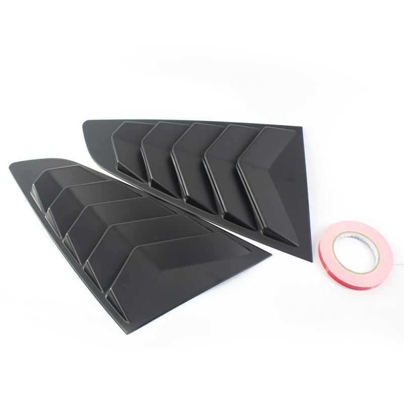 Window Louvers: Style 3 Strong Material Direct Replacement - Easy Installation Scoop Cover for Vehicle Upgrade - Image 2