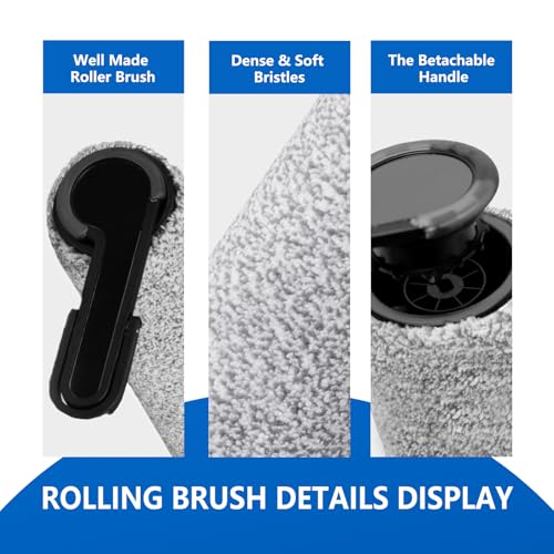 Keluke Roller Brush and Filter Replacement Compatible with Tineco Floor One Stretch S6/ i6 /i5 Stretch /S9 Artist /S7 Stretch Cordless Vacuum Cleaner Replacement Parts - Image 5