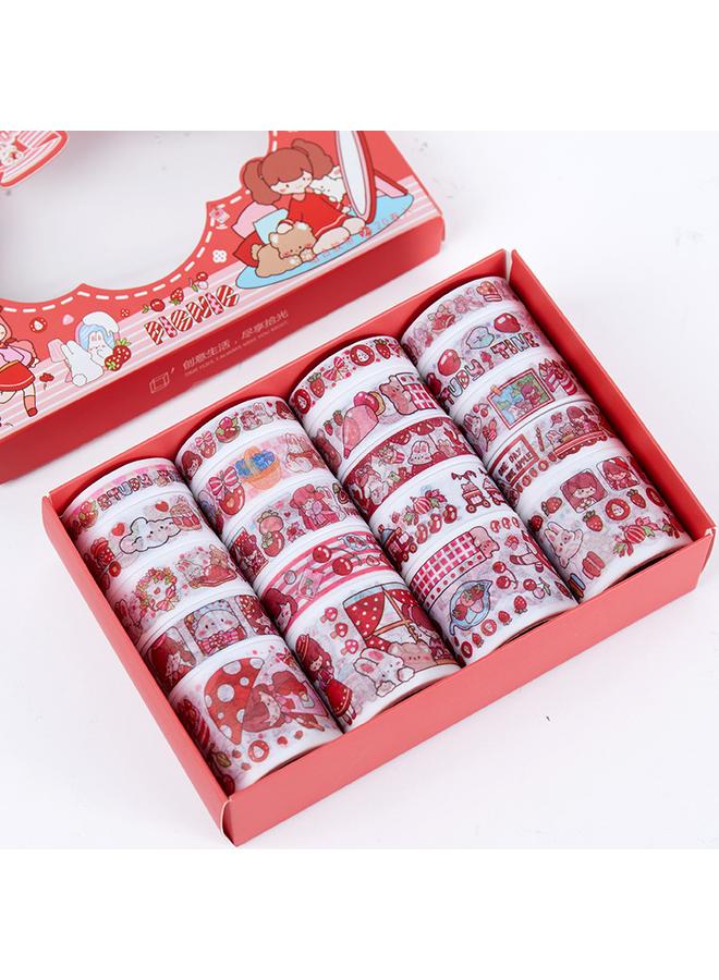 Bluejw Roll Hand Account Tape Full Set Of Net Red Hand Account Stickers And Paper Film Suit Color Cute Children High Color Value - Image 1
