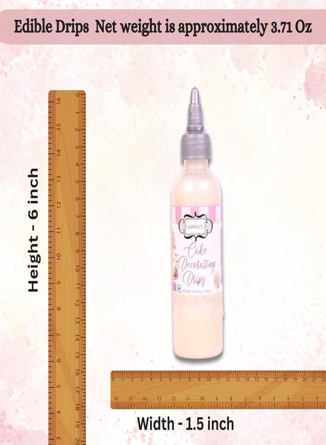 Confect قطرة كونفيكت القابلة للأكل البيضاء الثلجية اللامعة للكعك والكب كيك - صلصة اللؤلؤ المتلألئة لعيد الميلاد والحلويات والعوامات | قطرة تزيين الكعك الفاخرة - 110 مل - Image 4