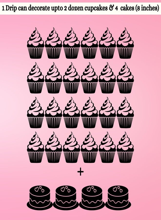 Confect قطرة كونفيكت القابلة للأكل البيضاء الثلجية اللامعة للكعك والكب كيك - صلصة اللؤلؤ المتلألئة لعيد الميلاد والحلويات والعوامات | قطرة تزيين الكعك الفاخرة - 110 مل - Image 5