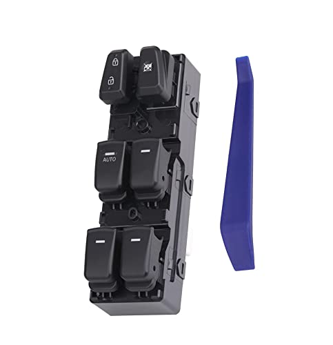 AiYiGu Master Window Switch Power Control Button Front Left Driver Side Compatible with Hyundai Sonata 2011 2012 2013 2014 Replacement OEM 93570-3S000YDA 93570-3S000-RAS (Black Color) - Image 1