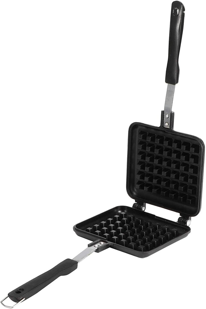 RBGIIT Waffle Maker Machine With Comfortable Handle For Kitchen Gas Stove Non Stick Waffle Maker Pan Press Plate Cooking Baking Tool with Long Handle_2 - Image 5