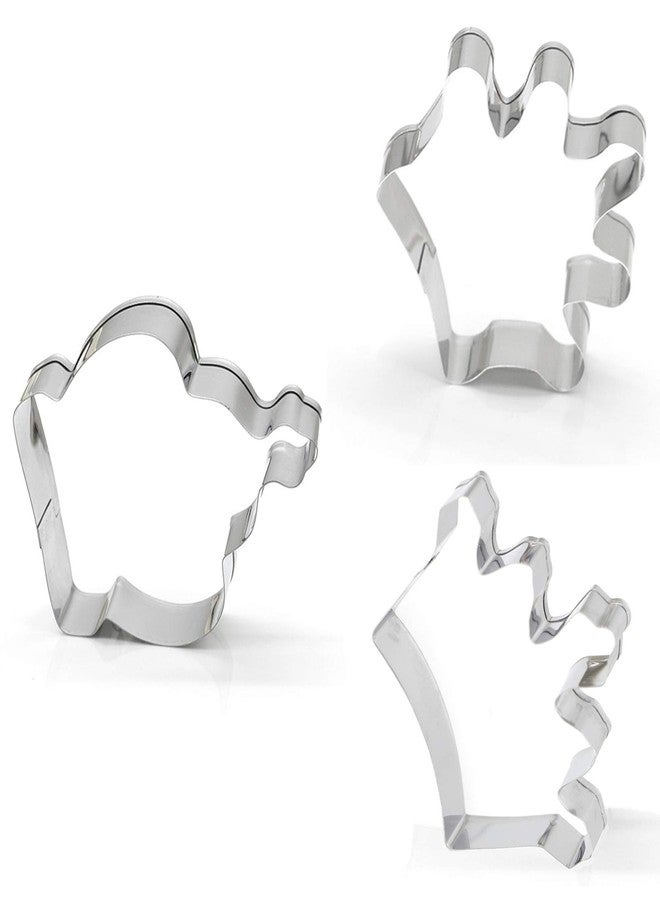 Comais Crown Cookie Cutter Set of 3 pcs, Stainless Steel Princess Crown Shaped Royal Wedding Baking Molds for Holiday Fondant & DIY Crafts - Image 5
