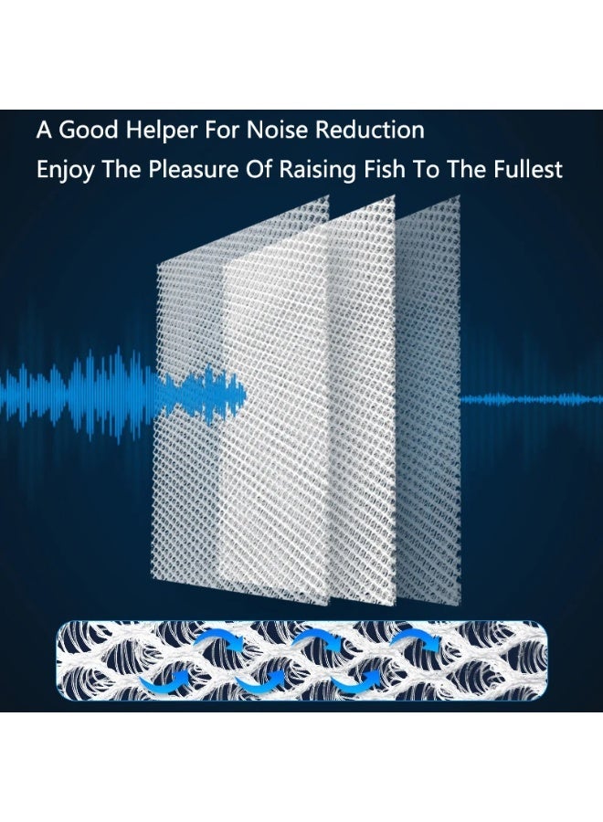 هوانكسين هوم فلتر حوض أسماك ثلاثي الأبعاد بيولوجي عملي إسفنجة حيوية بحجم مربع مع ملحقات لإزالة الرغوة لمنع انسداد الماء وزيادة عمر الحوض - Image 2