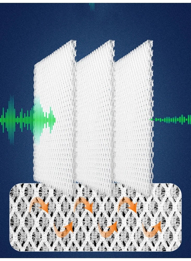 هوانكسين هوم فلتر حوض أسماك ثلاثي الأبعاد بيولوجي عملي إسفنجة حيوية بحجم مربع مع ملحقات لإزالة الرغوة لمنع انسداد الماء وزيادة عمر الحوض - Image 4