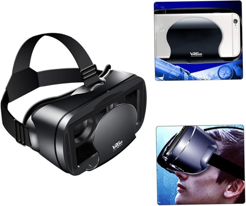Adjustable Virtual Reality 3D VR Glasses Headset for Mobile Phones Black - Image 5