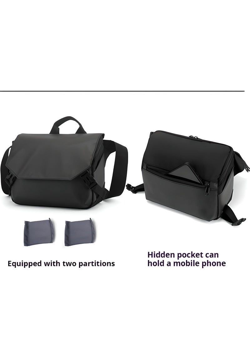 DSLR Camera Bag for Travel – Lightweight Shoulder Messenger Bag for Canon, Nikon, Sony, Fuji – Waterproof Case with Dividers – Compact and Stylish Photography Sling Bag for Beginners  - Image 2