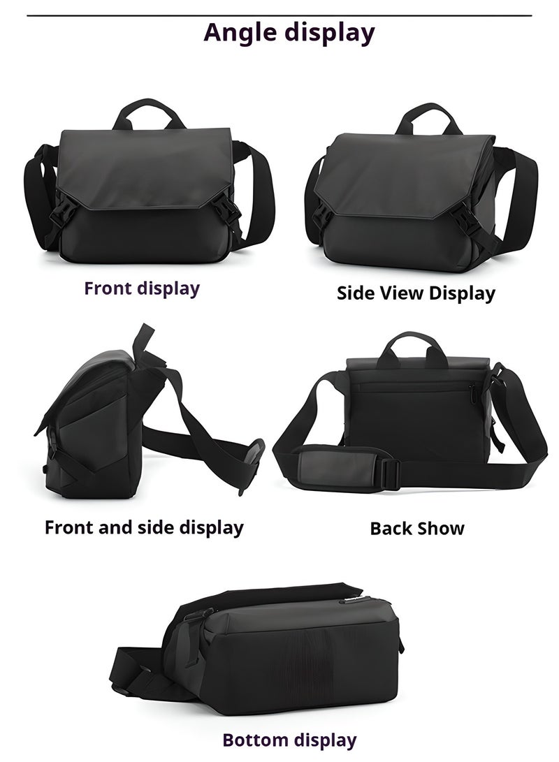 DSLR Camera Bag for Travel – Lightweight Shoulder Messenger Bag for Canon, Nikon, Sony, Fuji – Waterproof Case with Dividers – Compact and Stylish Photography Sling Bag for Beginners  - Image 4