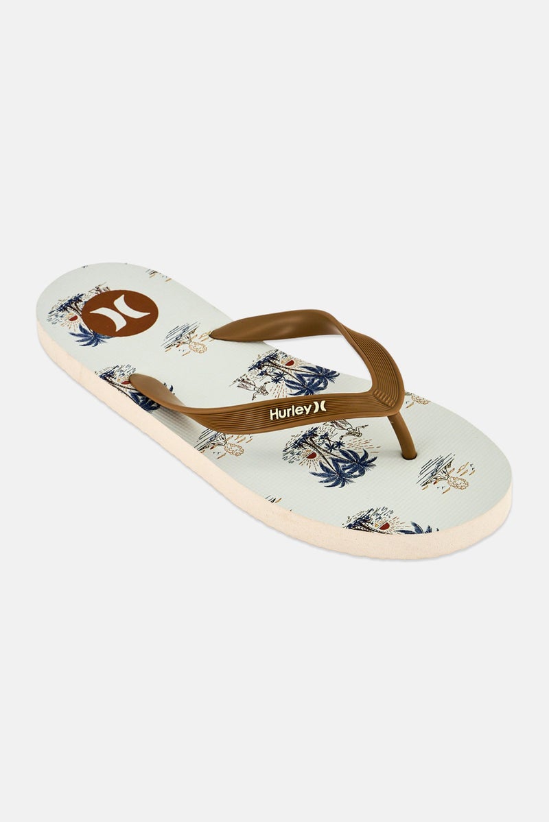 Hurley Men Graphic Print Slip On Slippers, Multicolor - Image 1