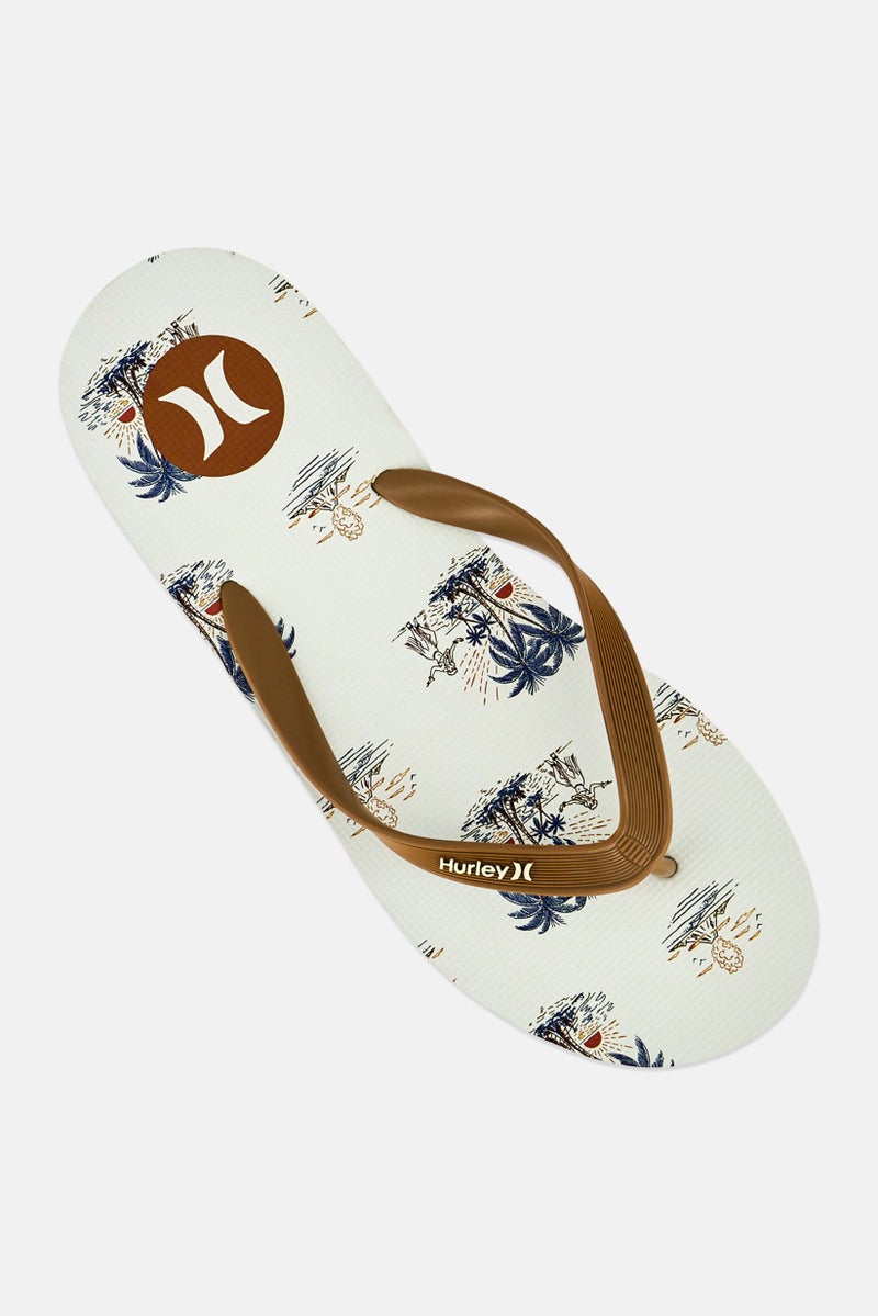 Hurley Men Graphic Print Slip On Slippers, Multicolor - Image 4
