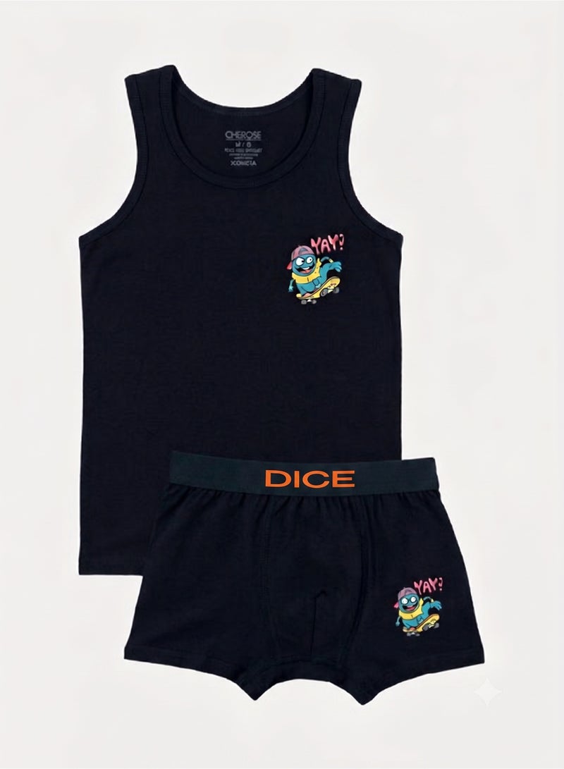 Boy Printed Underwear Set